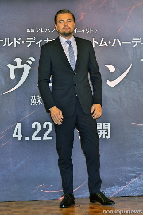Леонардо ДиКаприо на премьере фильма «Выживший» в Токио