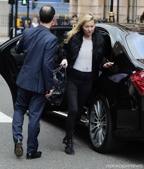 Кейт Мосс прибыла в свой лондонский офис