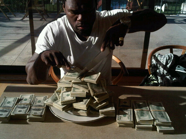 50 Cent с деньгами