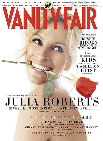 Джулия Робертс в журнале Vanity Fair