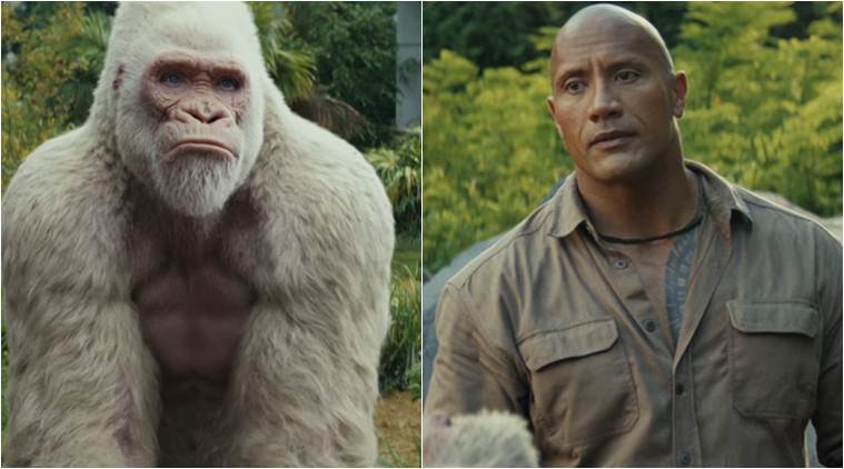 Дуэйн Джонсон и его лучший друг-горилла в новом трейлере «Рэмпейдж»