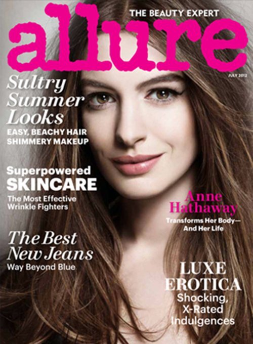 Энн Хэтэуэй в журнале Allure. Июль 2012