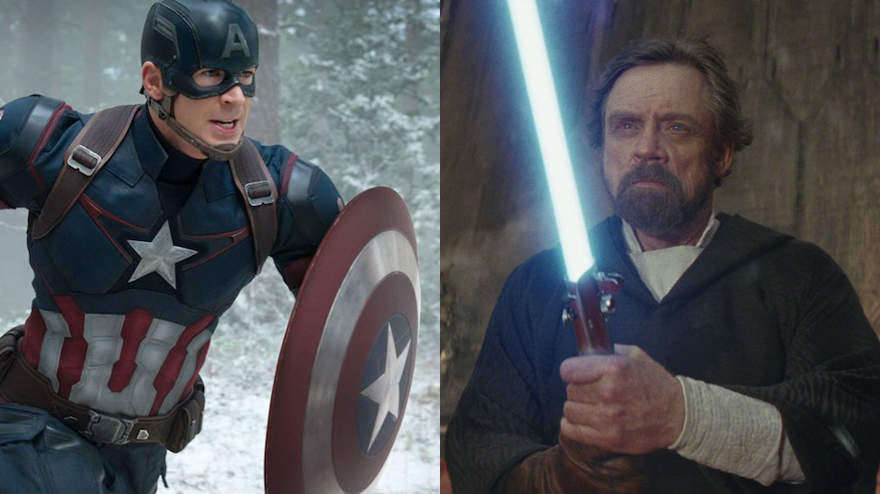 Люк Скайоукер считает, что щит Капитана Америки круче, чем световой меч