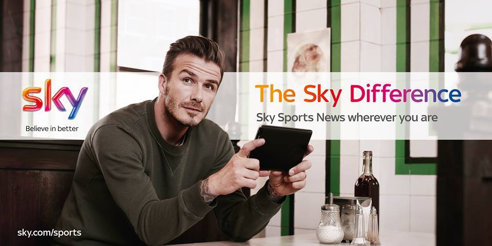 Дэвид Бекхэм в рекламе спортивного канала Sky Sports