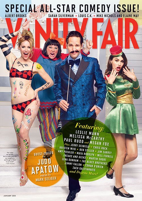Комедийные актеры на обложке журнала Vanity Fair. Январь 2012