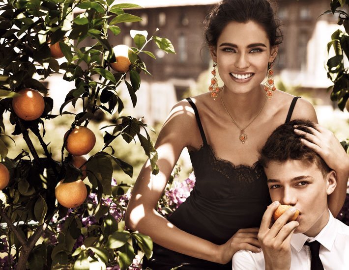 Бьянка Балти в рекламной кампании ювелирной линии Dolce&Gabbana