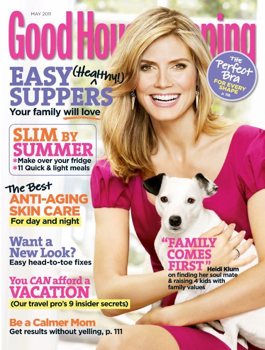 Хайди Клум в журнале Good Housekeeping. Май 2011