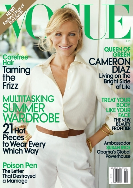 Кэмерон Диаз в журнале Vogue. Июнь 2009