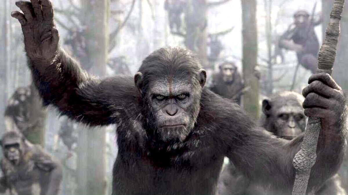 Дублированный трейлер фильма "Планета обезьян: Революция"
