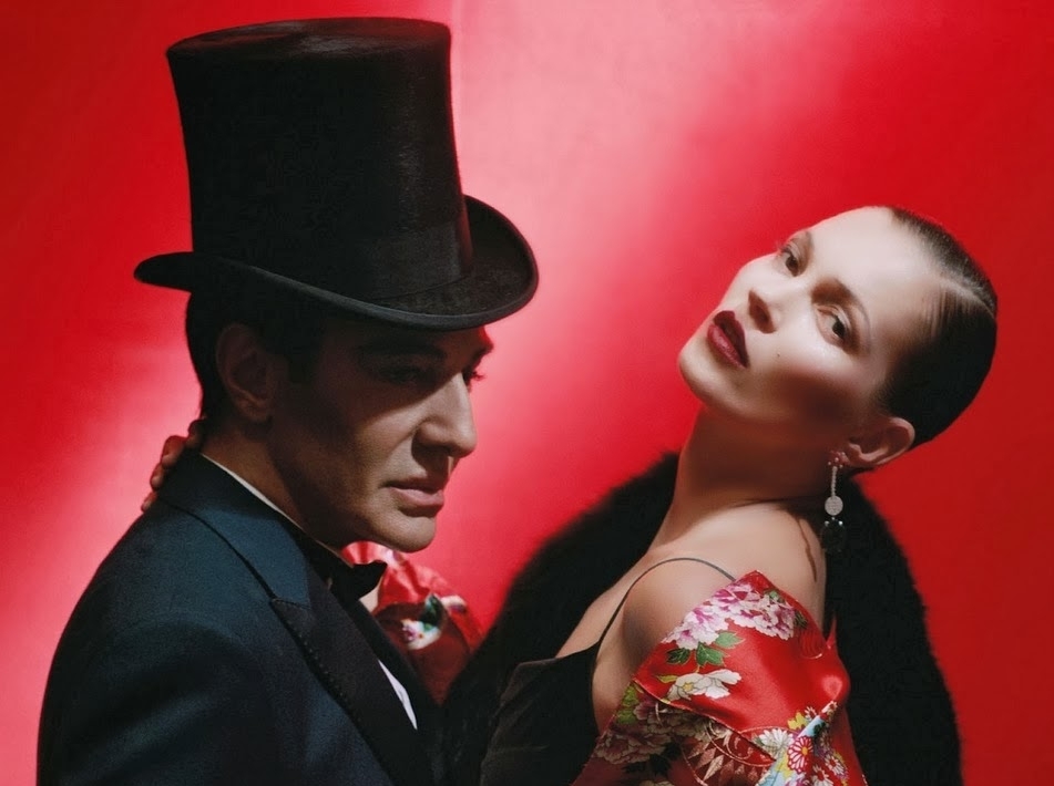 Кейт Мосс и Джон Гальяно в журнале Vogue Великобритания. Декабрь 2013