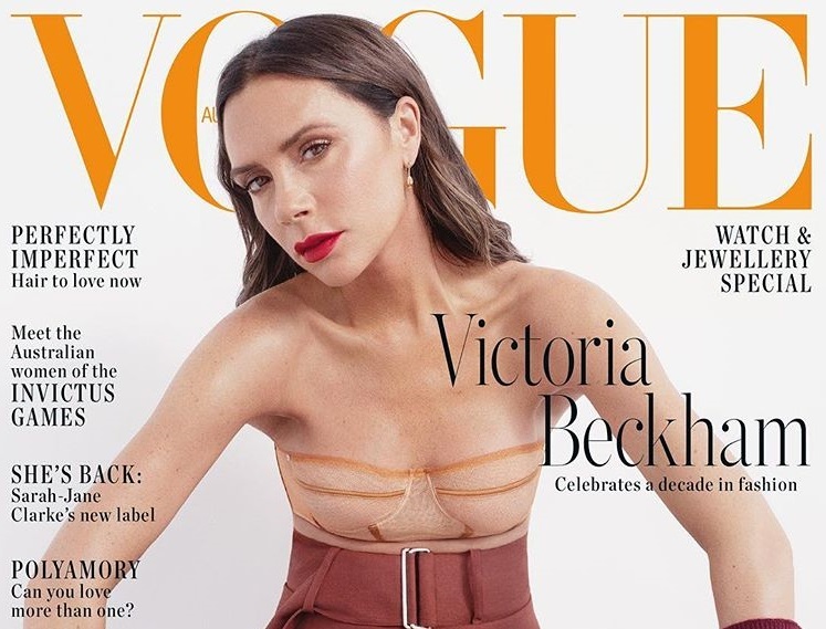 Виктория Бекхэм отпраздновала 10-летие своего модного бренда обложкой Vogue