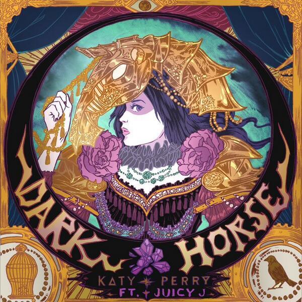 Обложка сингла Кэти Перри -  Dark Horse
