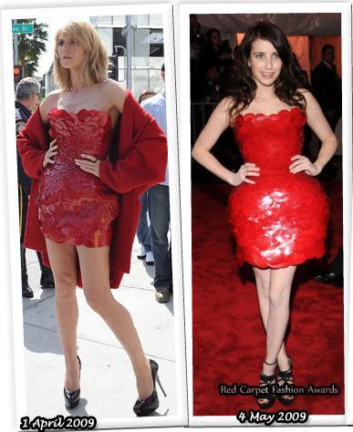 Fashion battle: Хайди Клум и Эмма Робертс