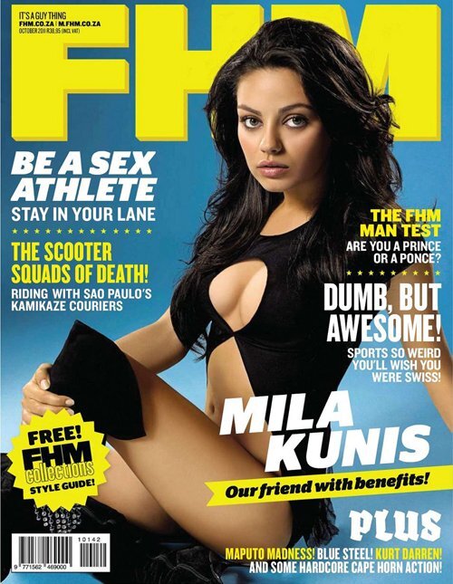 Мила Кунис в журнале FHM. ЮАР. Октябрь 2011