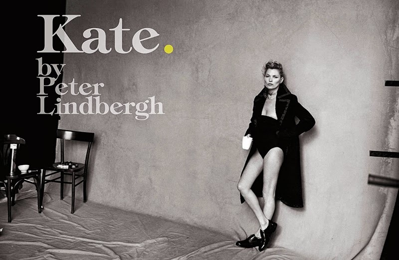Кейт Мосс без фотошопа в журнале Vogue Италия. Январь 2015