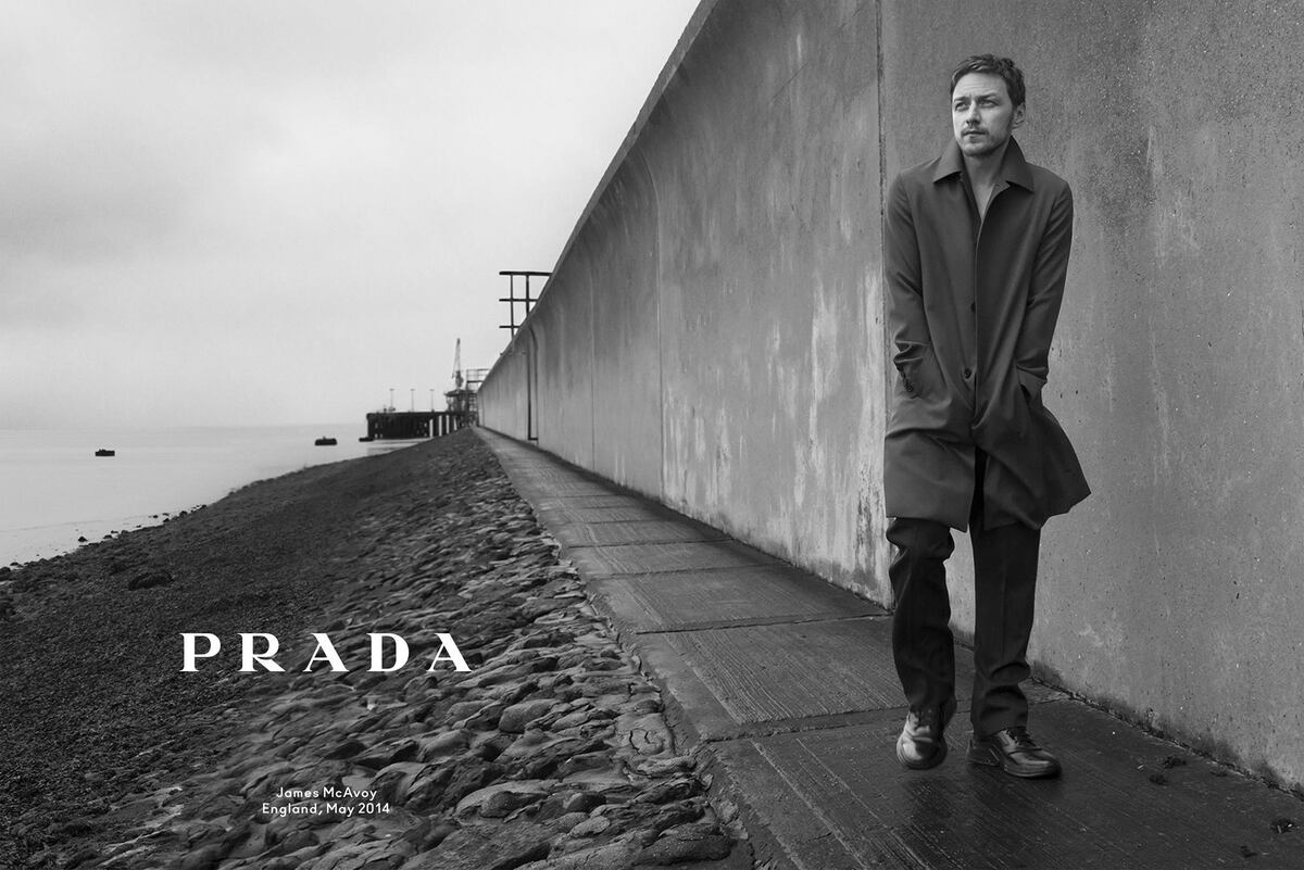Джеймс МакЭвой в рекламной кампании  Prada. Осень-зима 2014