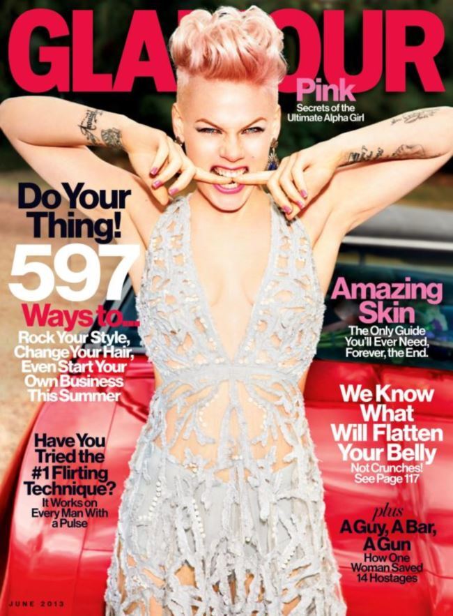 Пинк в журнале Glamour. Июнь 2013