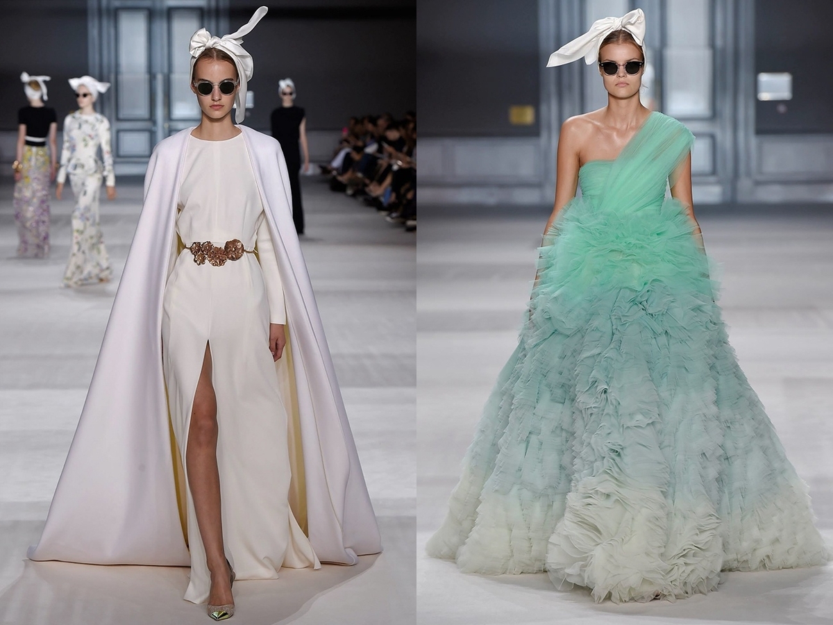Показ коллекции Giambattista Valli Haute Couture Осень/Зима 2015 на неделе моды в Париже