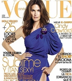 Синди Кроуфорд в журнале Vogue. Испания. Июль 2009