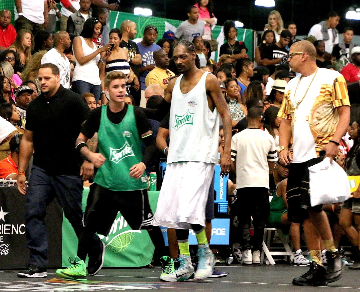 Джастин Бибер, Крис Браун и Snoop Dogg сыграли в баскетбол