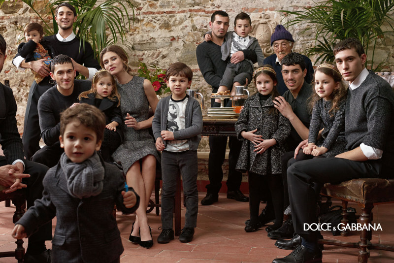 Рекламные кампании мужской и детской коллекций Dolce & Gabbana Осень 2013 / Зима 2014