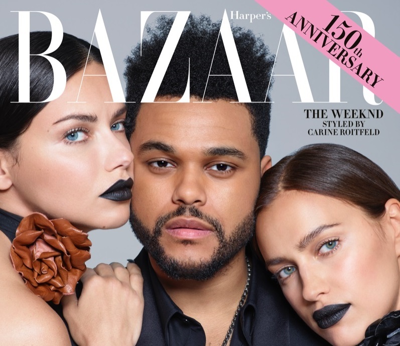 Ирина Шейк, Адриана Лима и The Weeknd украсили обложку Harper’s Bazaar