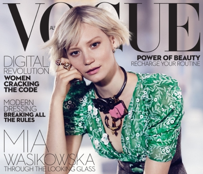 Миа Васиковска в журнале Vogue Австралия, июль 2016