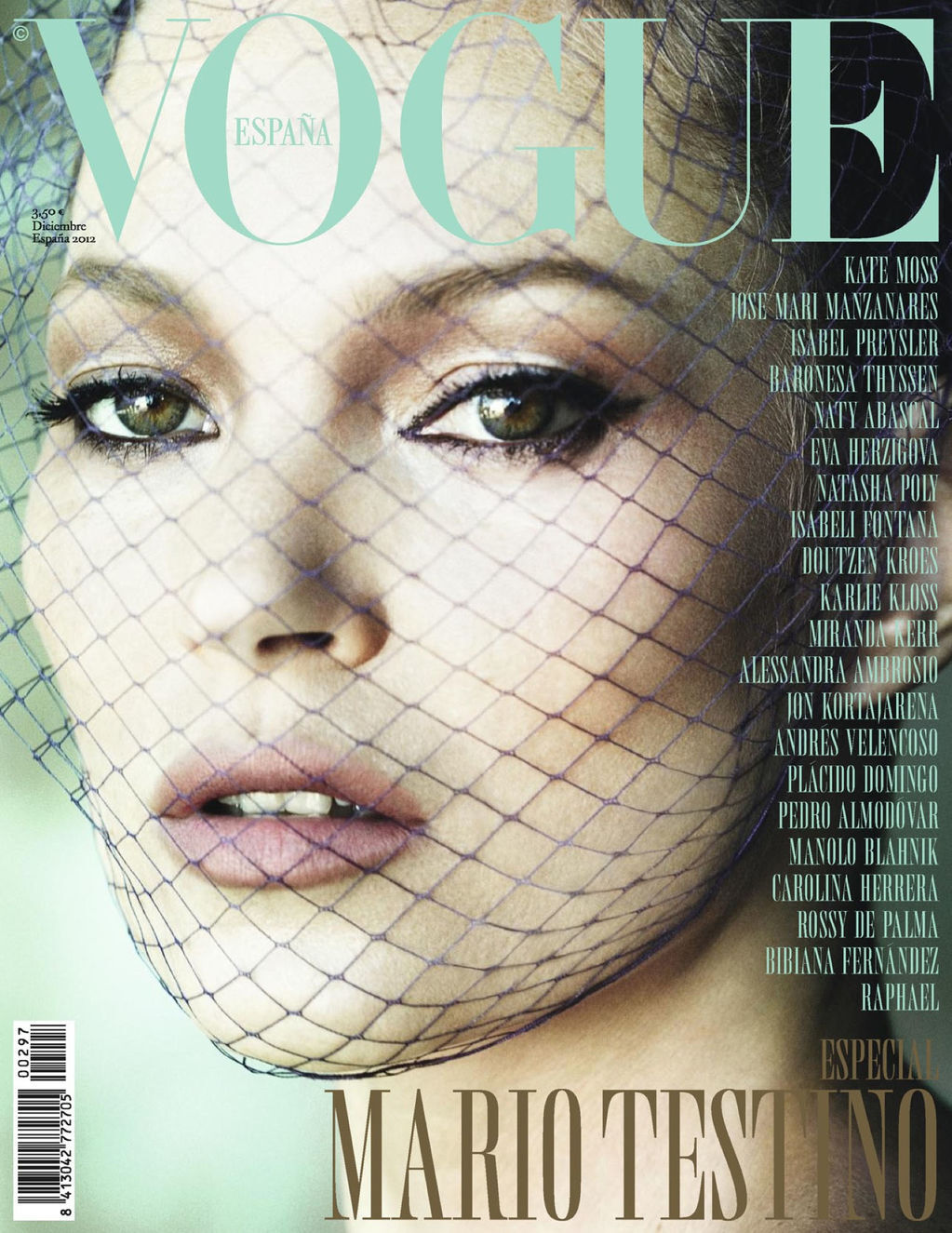Кейт Мосс в журнале Vogue Испания. Декабрь 2012