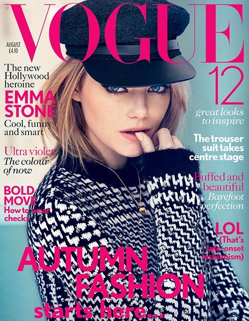 Эмма Стоун в журнале  Vogue. Август 2012
