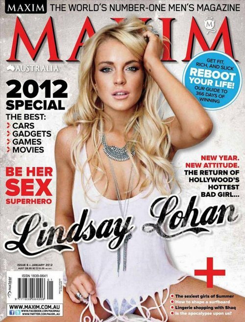 Линдсей Лохан в журнале Maxim Австралия. Январь 2012