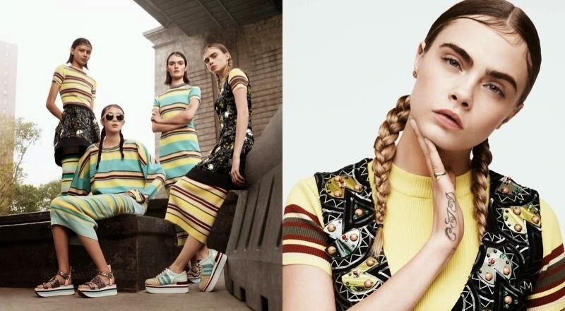 Кара Делевинь снялась в новой рекламной кампании DKNY. Весна 2015