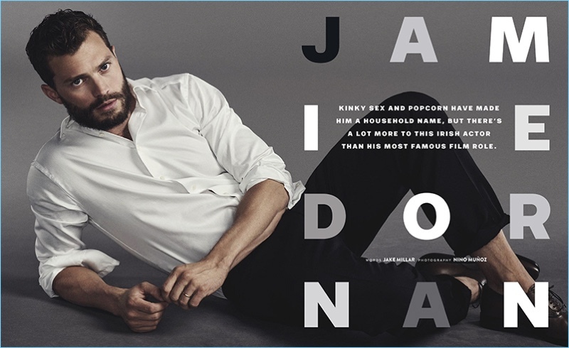 Джейми Дорнан снялся для обложки GQ (февраль 2017)