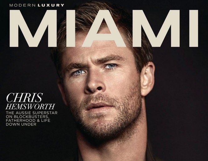 Крис Хемсворт в журнале Modern Luxury Miami. Апрель 2016