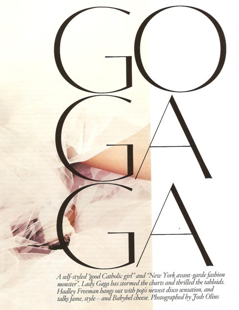 Lady Gaga в журнале Vogue UK, Октябрь 2009
