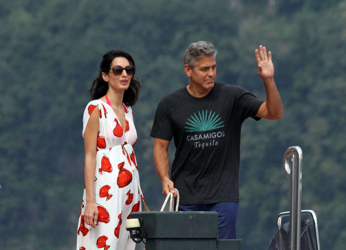 Джордж Клуни и Амаль Аламуддин в Италии