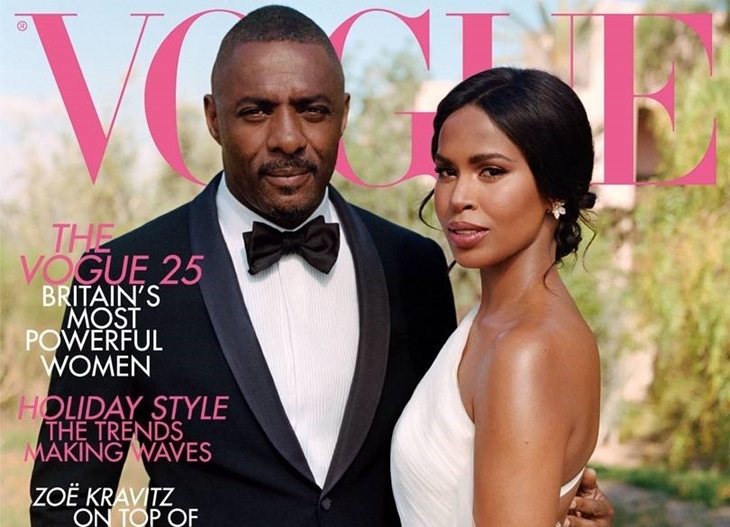Идрис Эльба поделился новыми фото со свадьбы на страницах Vogue