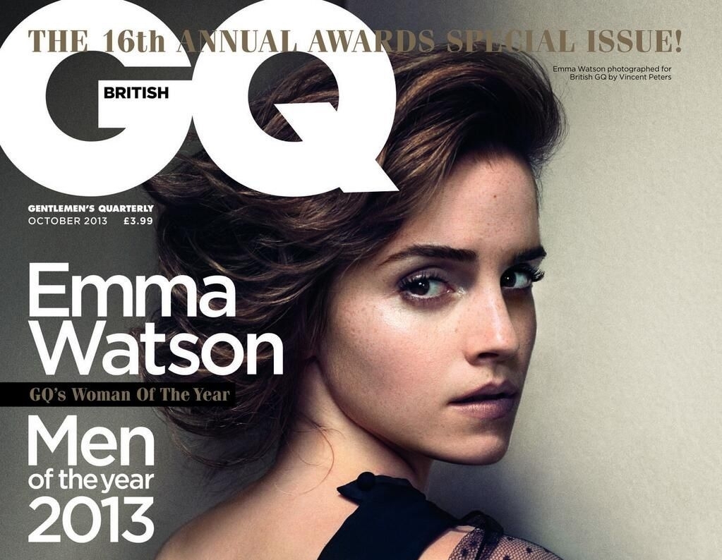 Эмма Уотсон в журнале GQ Великобритания. Октябрь 2013
