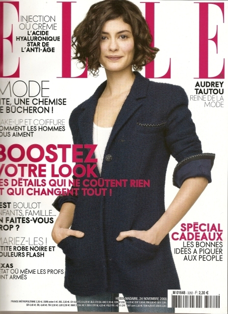 Одри Тату в журнале Elle. Франция. Ноябрь 2008
