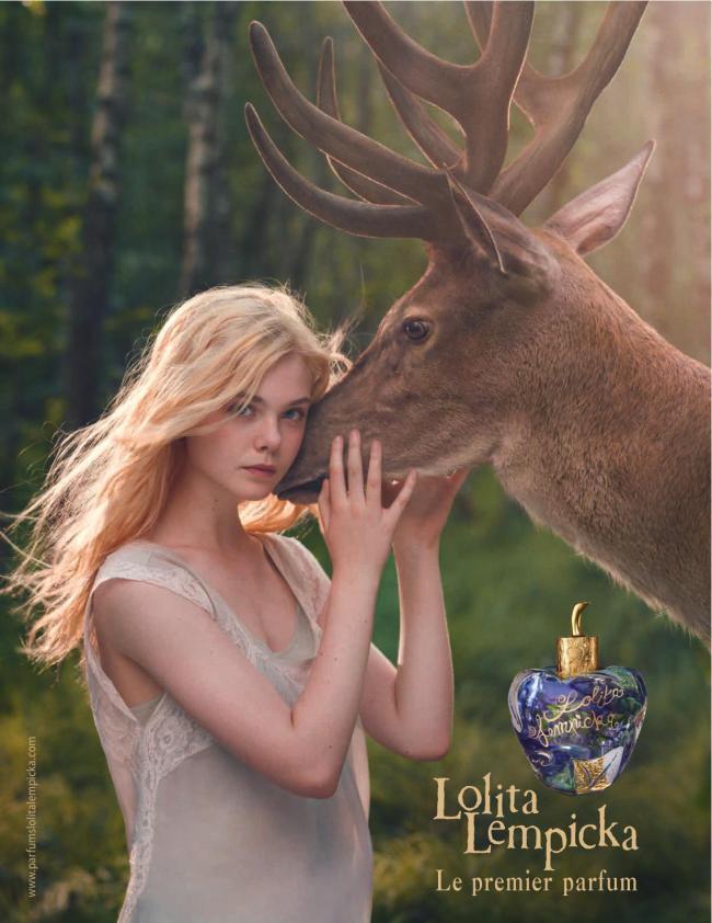 Эль Фаннинг в рекламе Lolita Lempicka Premier Parfum