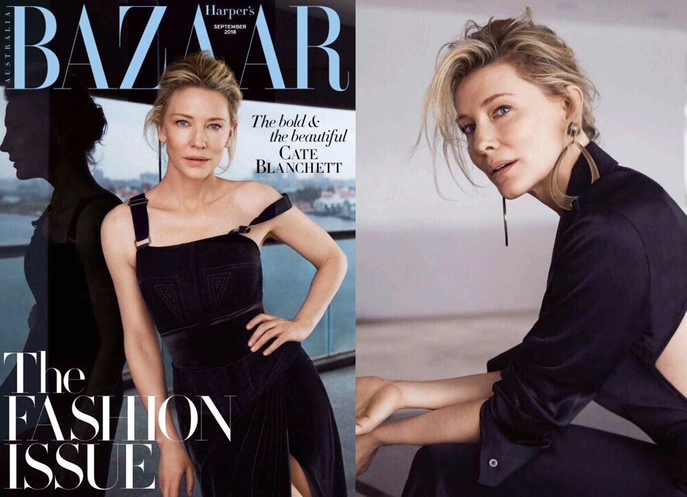 Кейт Бланшетт украсила обложку сентябрьского Harper’s Bazaar