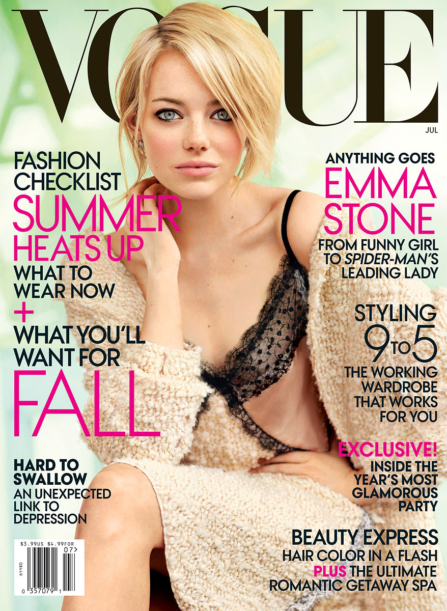 Эмма Стоун в журнале Vogue. США. Июль 2012