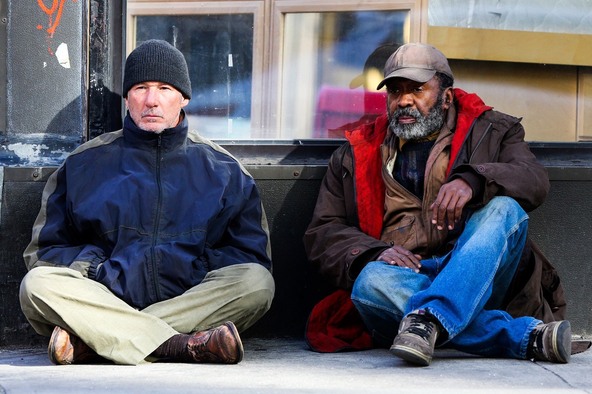 Бездомный Ричард Гир в Нью-Йорке