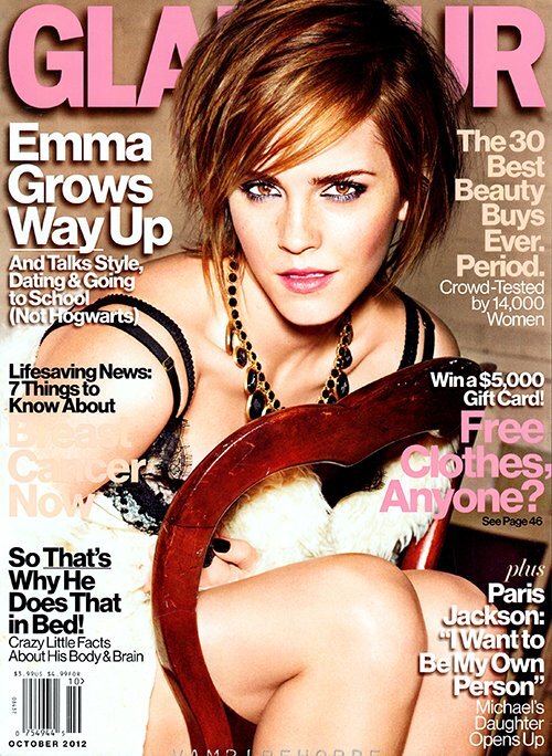 Эмма Уотсон в журнале Glamour. Октябрь 2012