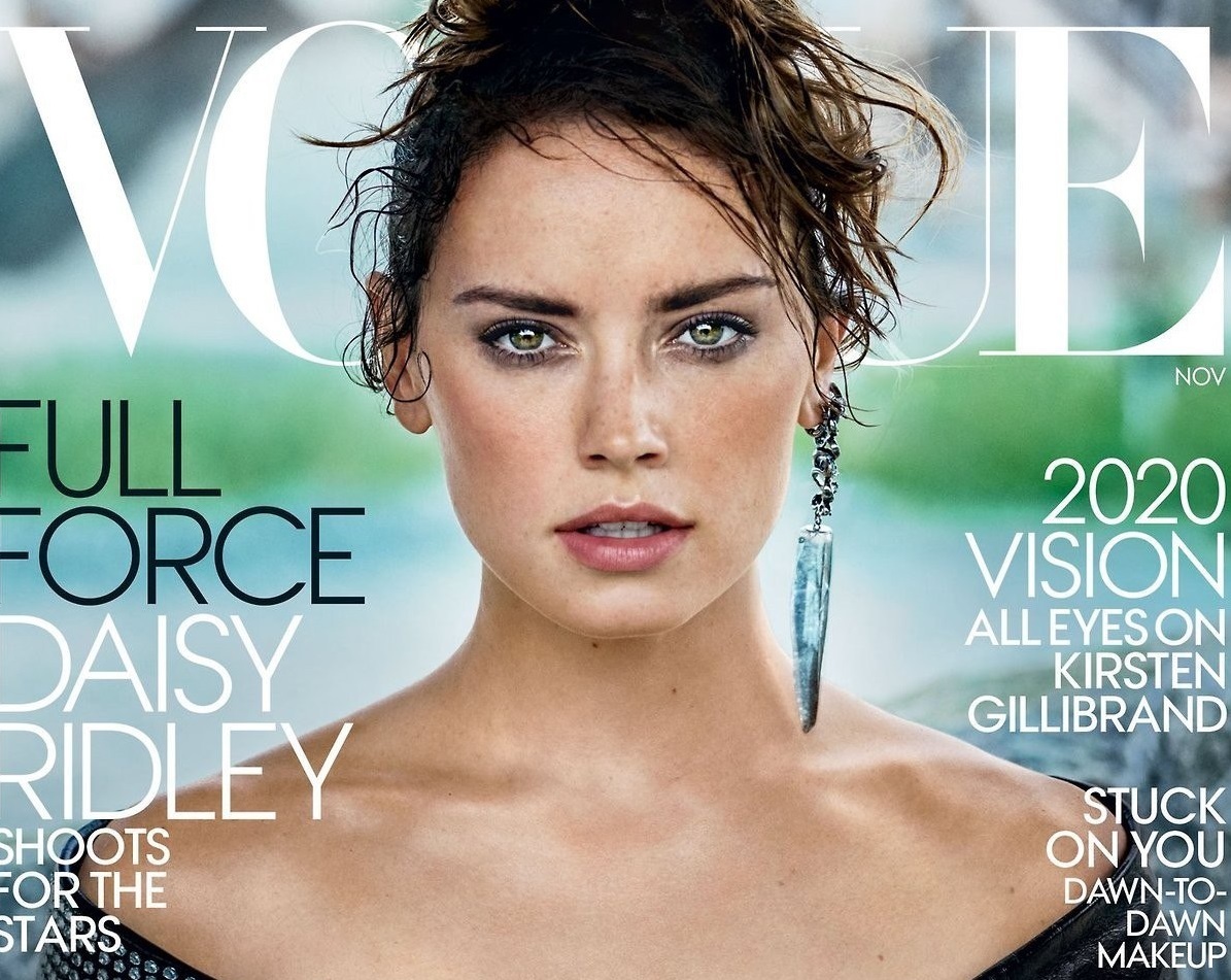 Дэйзи Ридли снялась для обложки Vogue (ноябрь 2017)