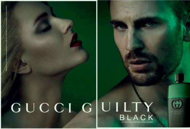 Ивэн Рэйчел Вуд и Крис Эванс в рекламной кампании ароматов Gucci Guilty Black