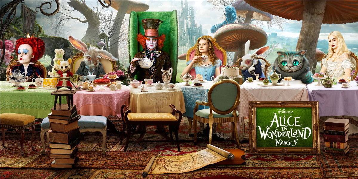 Характер-постеры к фильму «Алиса в стране чудес»