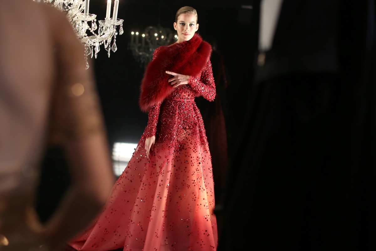 Модный показ новой коллекции  Elie Saab Haute Couture. Осень / зима 2014-2015