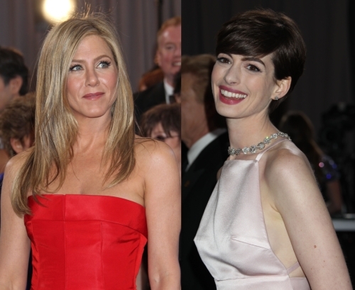 Энн Хэтэуэй и Дженнифер Энистон поменяли платья для «Оскара» в последний момент