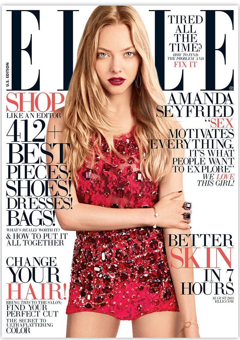 Аманда Сейфрид в журнале Elle. Август 2013