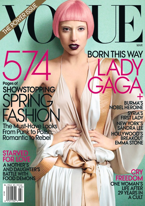 Lady Gaga в журнале Vogue. Март 2011